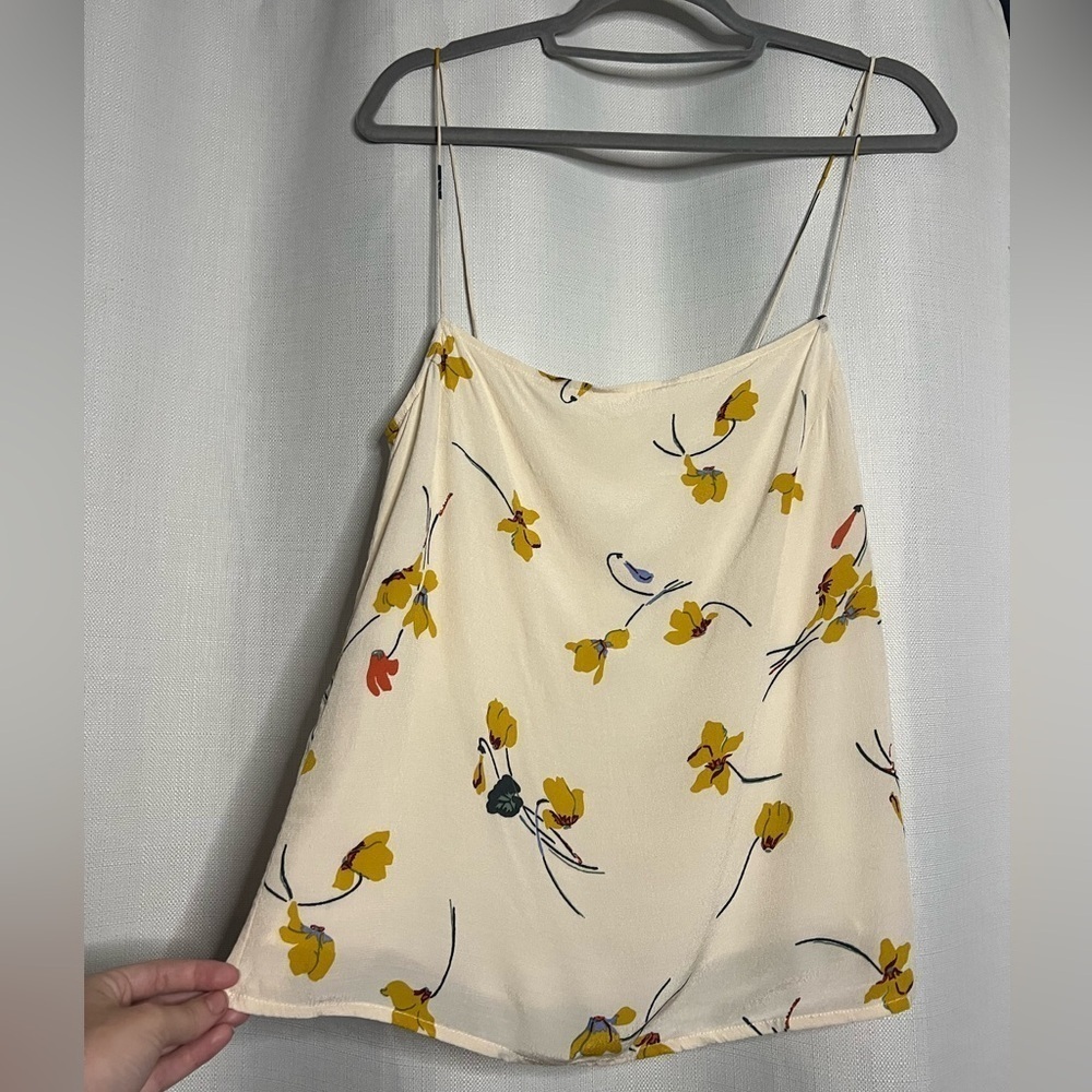 Anthropologie Capulet Floral Print Cream Camisole Top Small - Picture 7 of 10